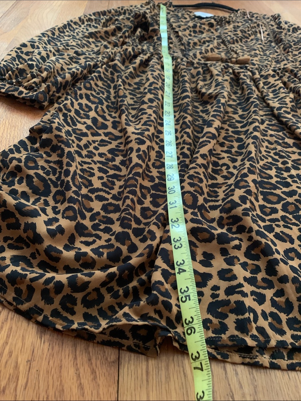 Sheer Leopard Print Babydoll Dress 8/10 - Picture 8 of 16